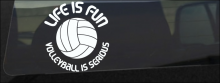Volleyball is Serious Decal